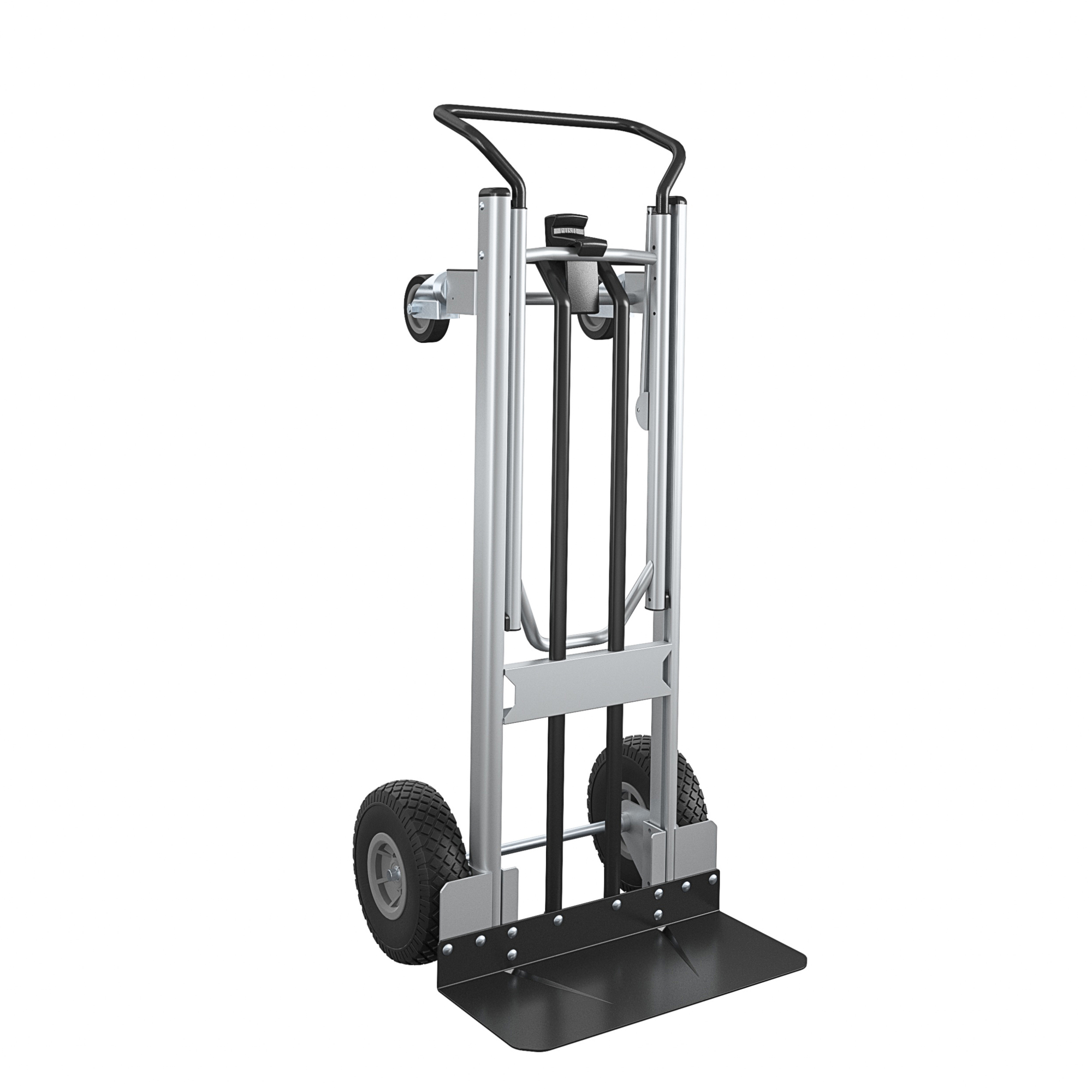 Cosco, 2in.-1 Hybrid Handtruck, 1000l/800lb Weight cap., Load Capacity 800 lb, Height 27.5 in, Material Aluminum, Model# 12204ASB1E